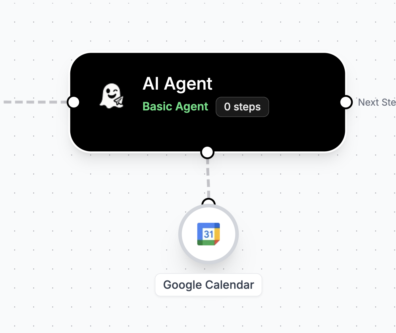 AI agent with Google Calendar tool